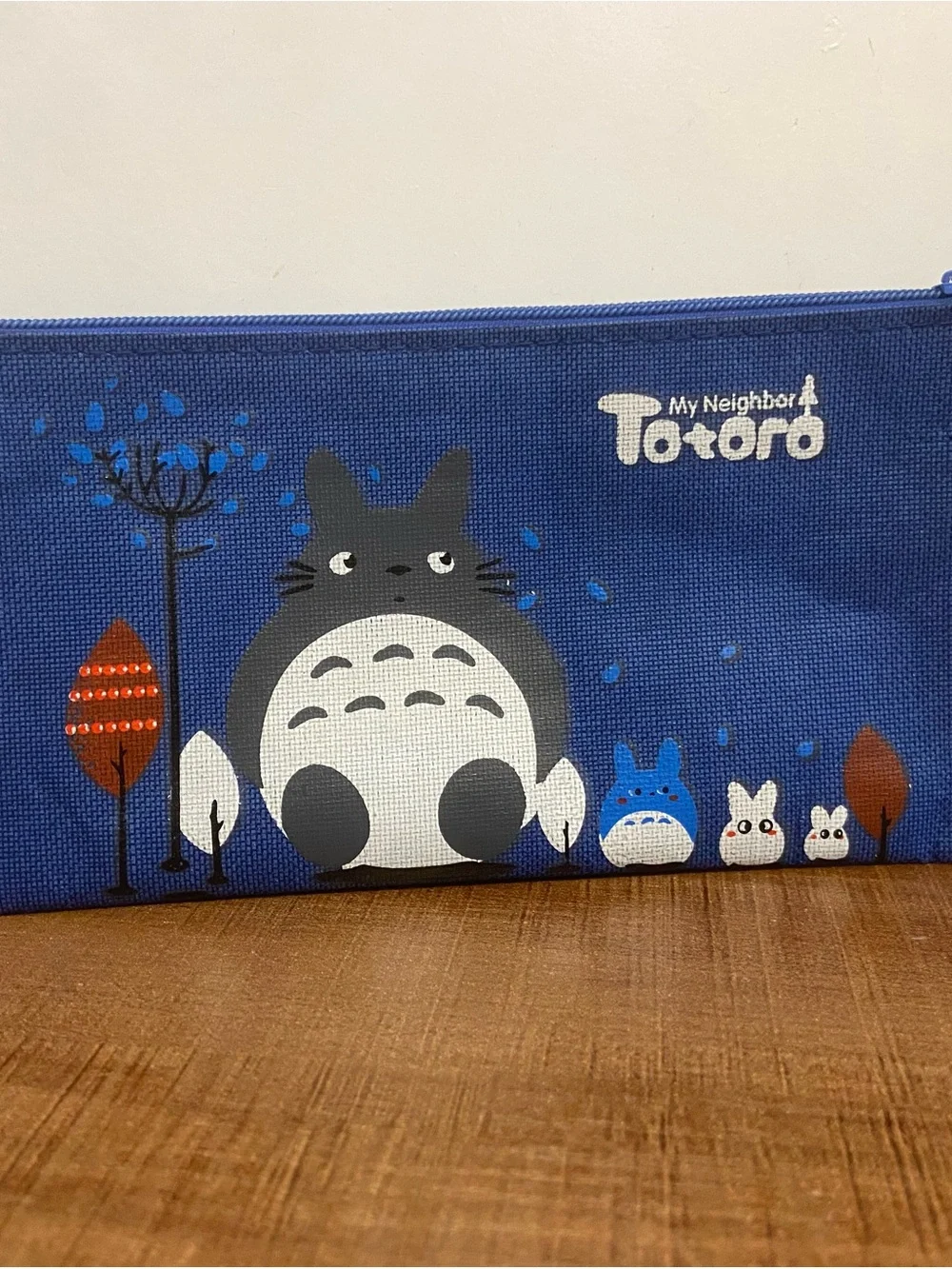Disney Totoro Blue Canvas Pencil Pouch
